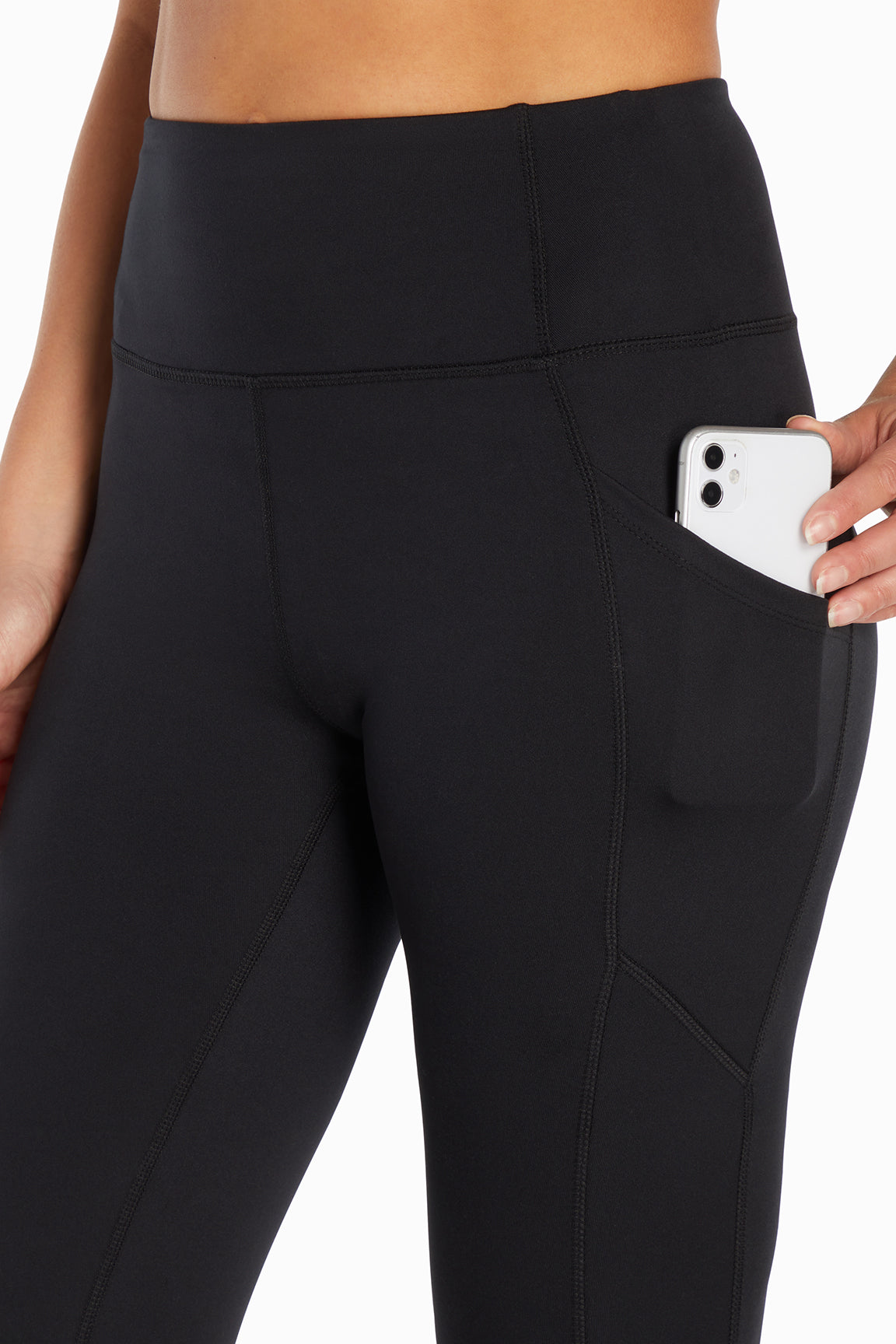 Kira Side Pocket Ankle Legging Black – Marika - Main Image