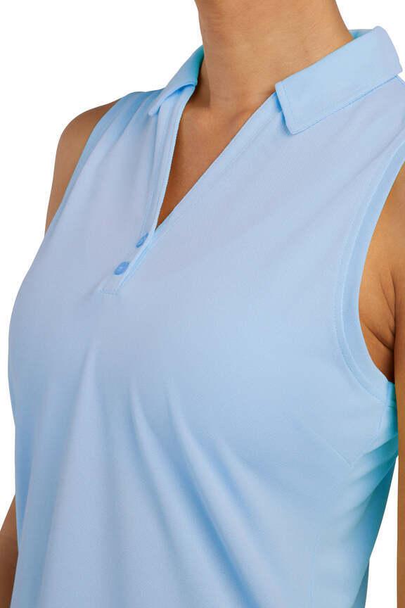 Tanisha Tank, alternate angle view, showing visible design features and texture of the soft knit fabric.. 