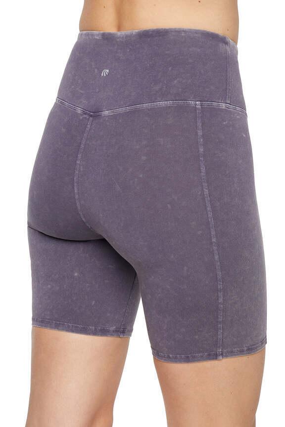 Cora Bermuda, alternate angle view, showing visible design features and texture of the soft knit fabric.. 