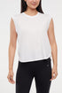Leona Short Sleeve Top, front view, showing visible design features and texture of the soft knit fabric.. 