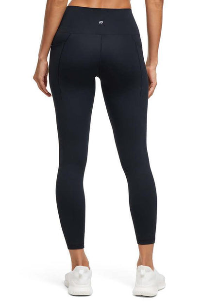 Kate Side Pocket Legging, alternate angle view, showing visible design features and texture of the stretch knit fabric.. 