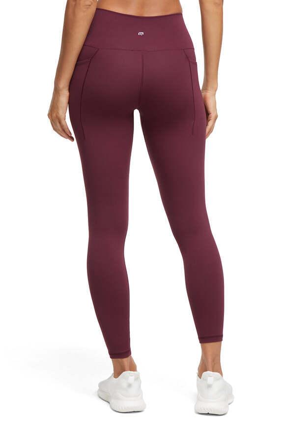 Kate Side Pocket Legging, alternate angle view, showing visible design features and texture of the stretch knit fabric.. 