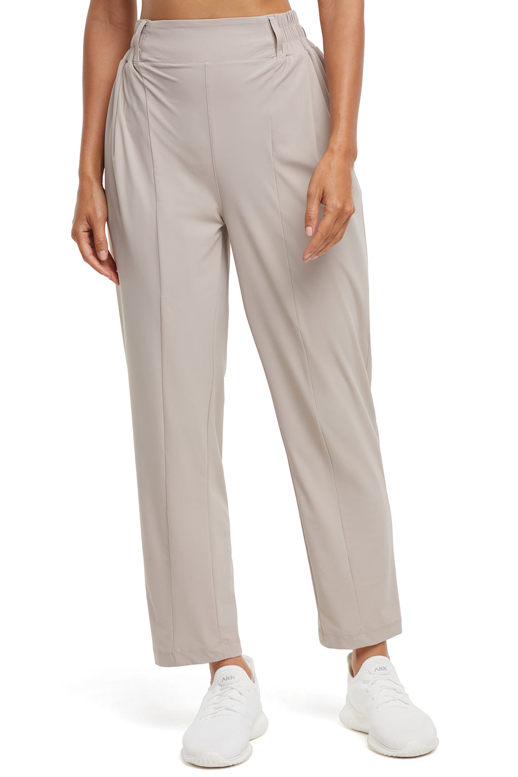 Nori Tapered Pant, alternate angle view, showing visible design features and texture of the durable stretch fabric.. #color_atmosphere