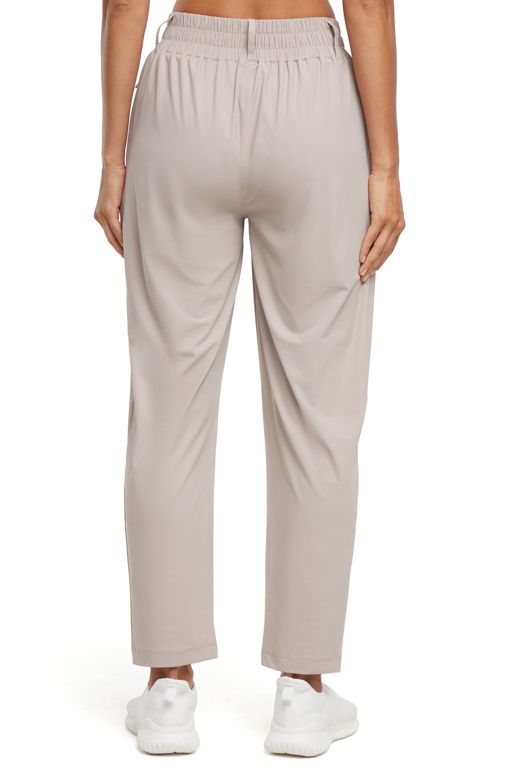 Nori Tapered Pant, alternate angle view, showing visible design features and texture of the durable stretch fabric.. #color_atmosphere