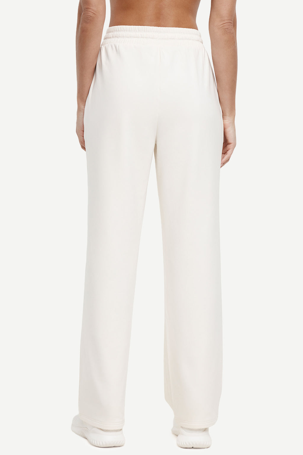 Mia Pant, alternate angle view, showing visible design features and texture of the durable stretch fabric.. #color_egret