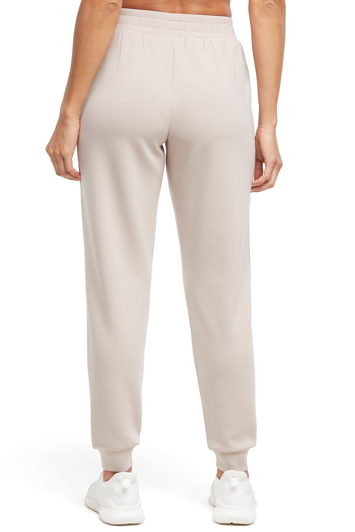 Sage Jogger, alternate angle view, showing visible design features and texture of the soft knit fabric..