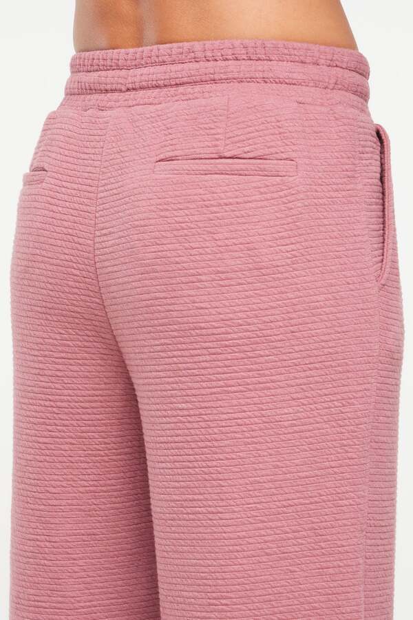 Freyi Pant, alternate angle view, showing visible design features and texture of the durable stretch fabric.. 