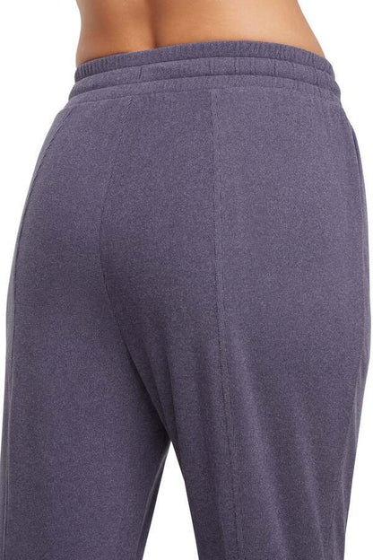Riley Jogger, alternate angle view, showing visible design features and texture of the soft knit fabric.. 