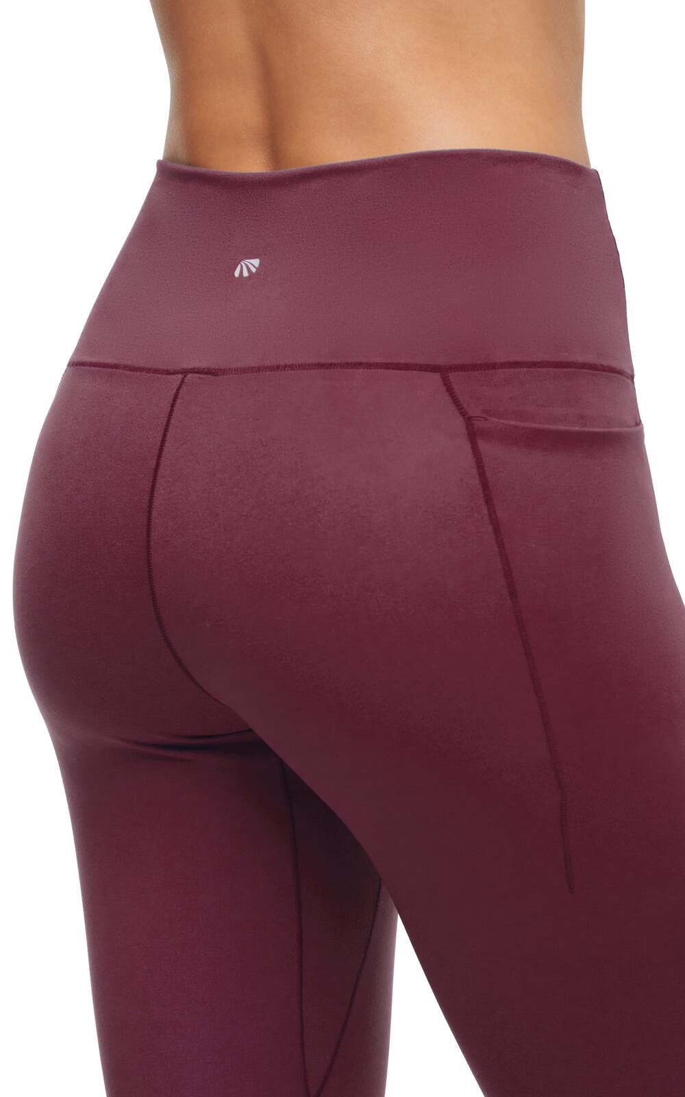Kelly Side Pocket Legging, alternate angle view, showing visible design features and texture of the stretch knit fabric.. #color_fig