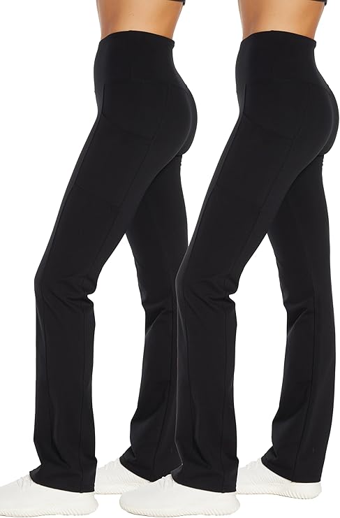 Eclipse Tummy Control Bootleg Pant 2-Pack - Black