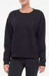 Camila Pullover, front view, showing visible design features and texture of the soft knit fabric.. 