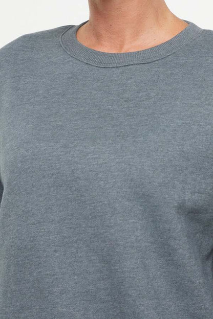 Camila Pullover, alternate angle view, showing visible design features and texture of the soft knit fabric.. 