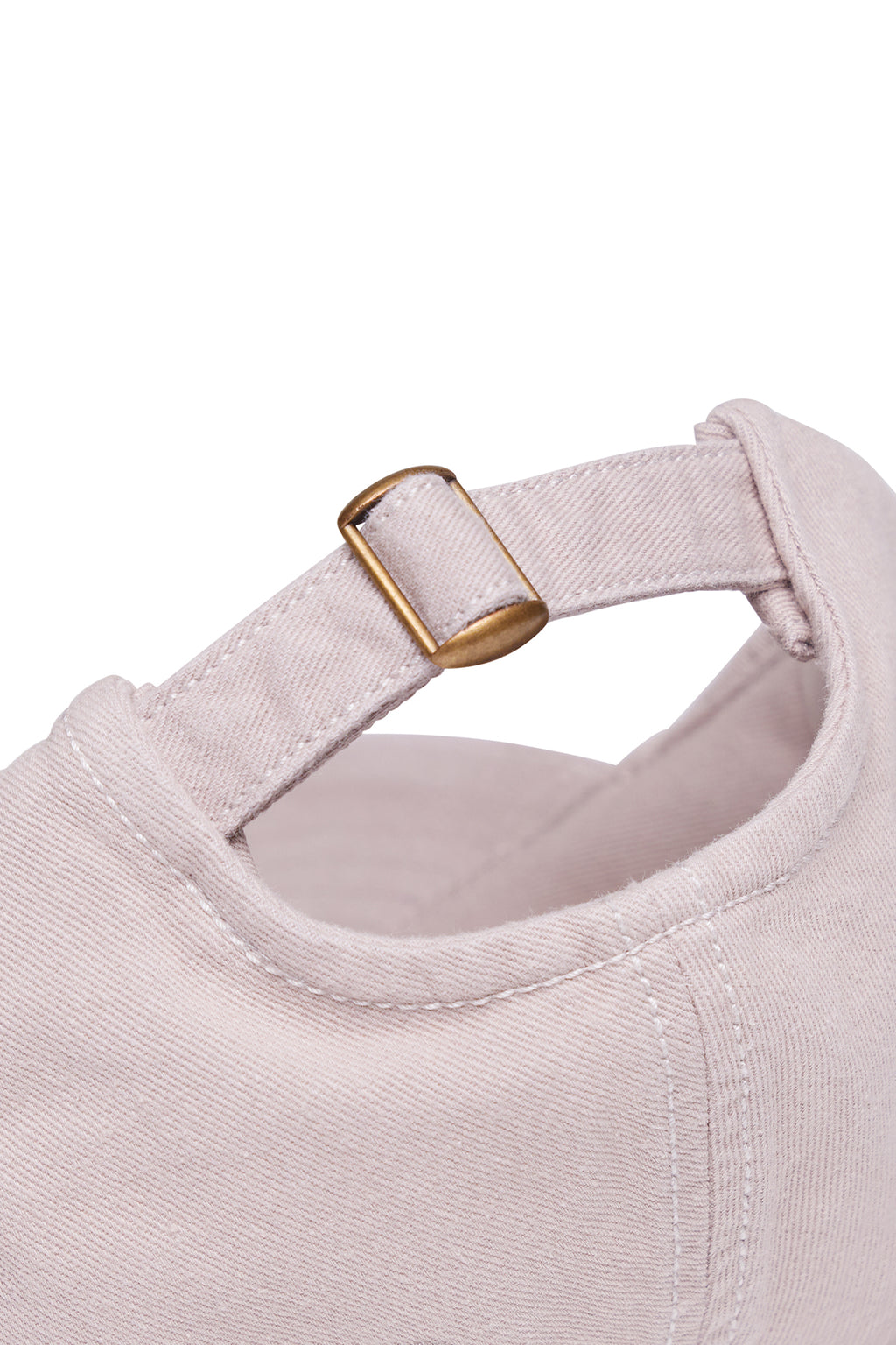 Ruby Canvas Hat - Khaki, side view showing pocket placement, showing visible design features and texture of the soft knit fabric.. #color_khaki
