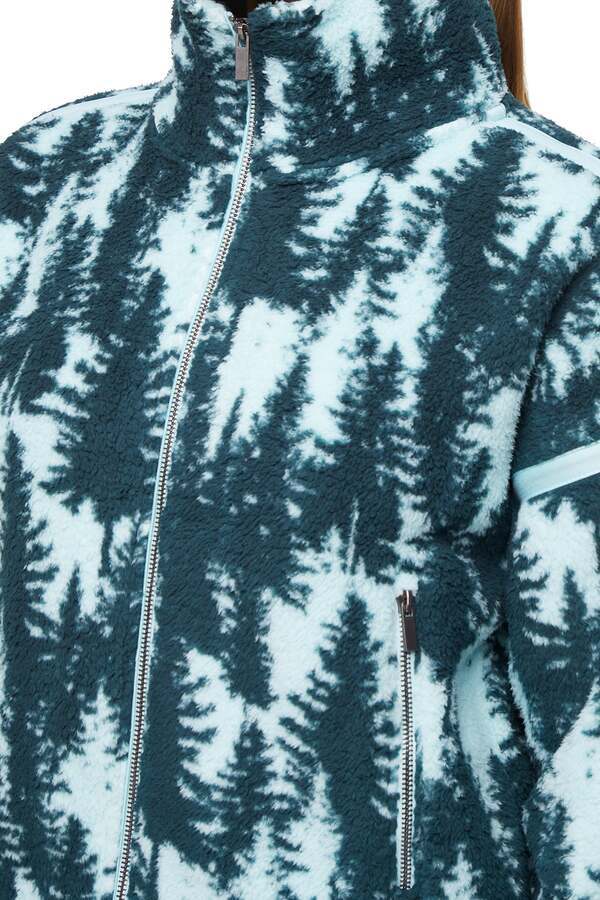 Blair Sherpa Jacket, alternate angle view, showing visible design features and texture of the smooth woven fabric.. 