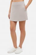 Becky Skirt, alternate angle view, showing visible design features and texture of the soft knit fabric. #color_atmosphere