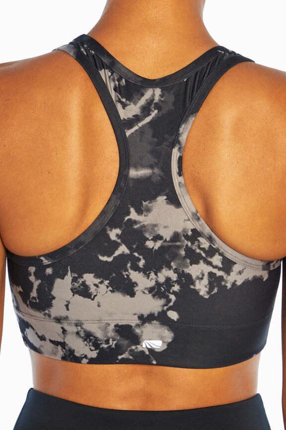 Phillip Sports Bra, alternate angle view, showing visible design features and texture of the soft knit fabric.. 