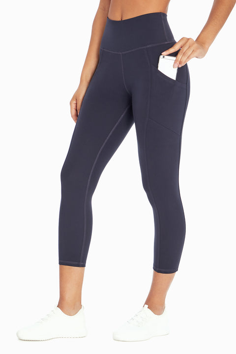 Drew Side Pocket Tummy Control Mid Calf Capri