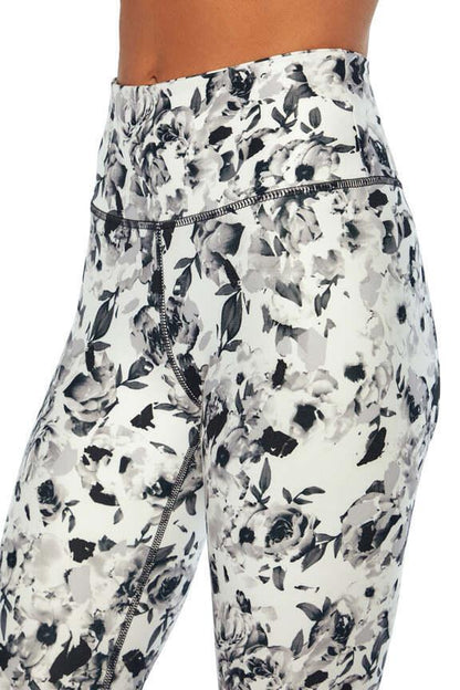 Zen Ankle Legging, alternate angle view, showing visible design features and texture of the stretch knit fabric.. 