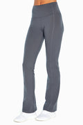 Sophia High Rise Tummy Control Slim Boot Pants - Turbulence, front view, showing visible design features and texture of the durable stretch fabric.. #color_turbulence