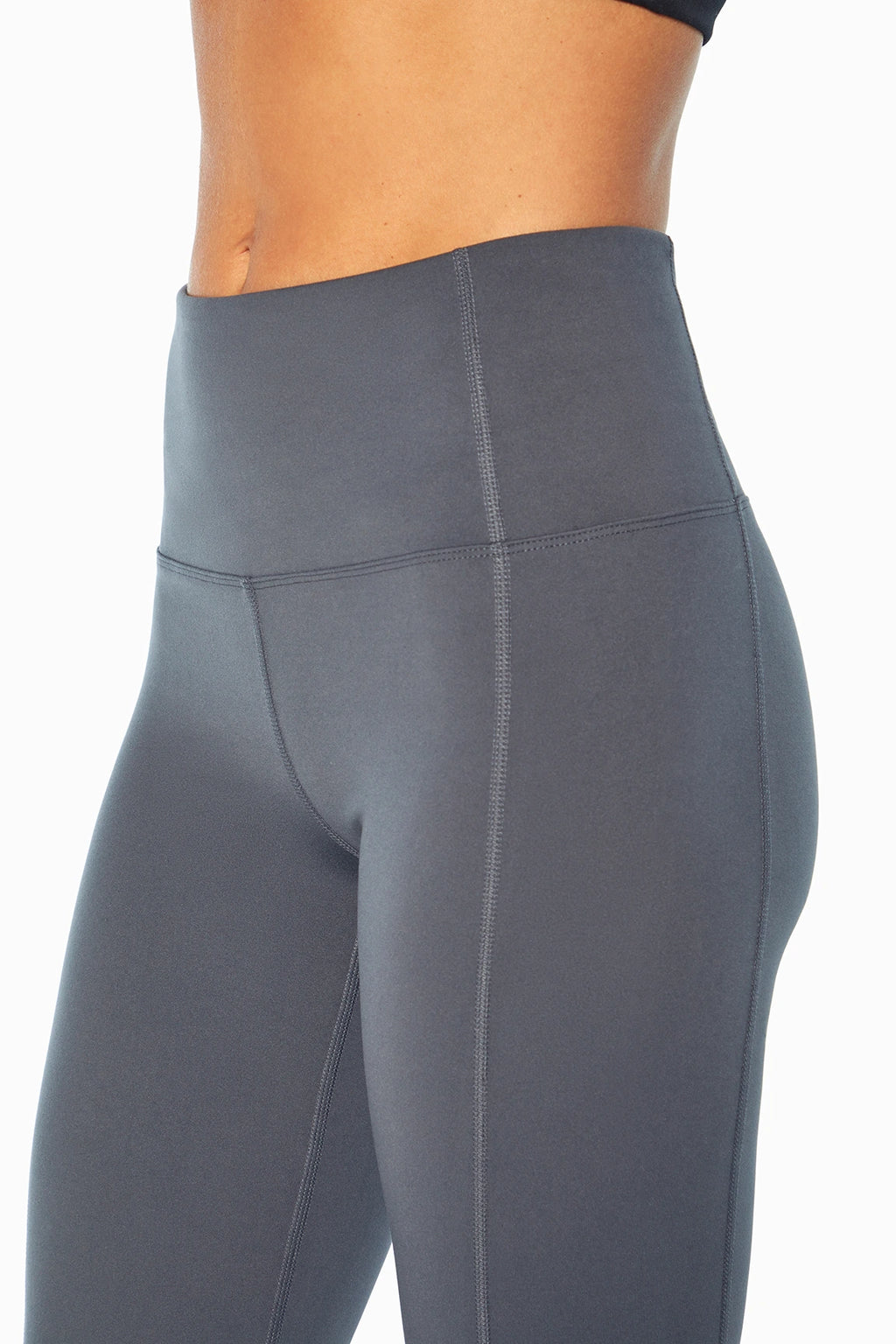Sophia High Rise Tummy Control Slim Boot Pants - Turbulence, alternate angle view, showing visible design features and texture of the durable.. #color_turbulence