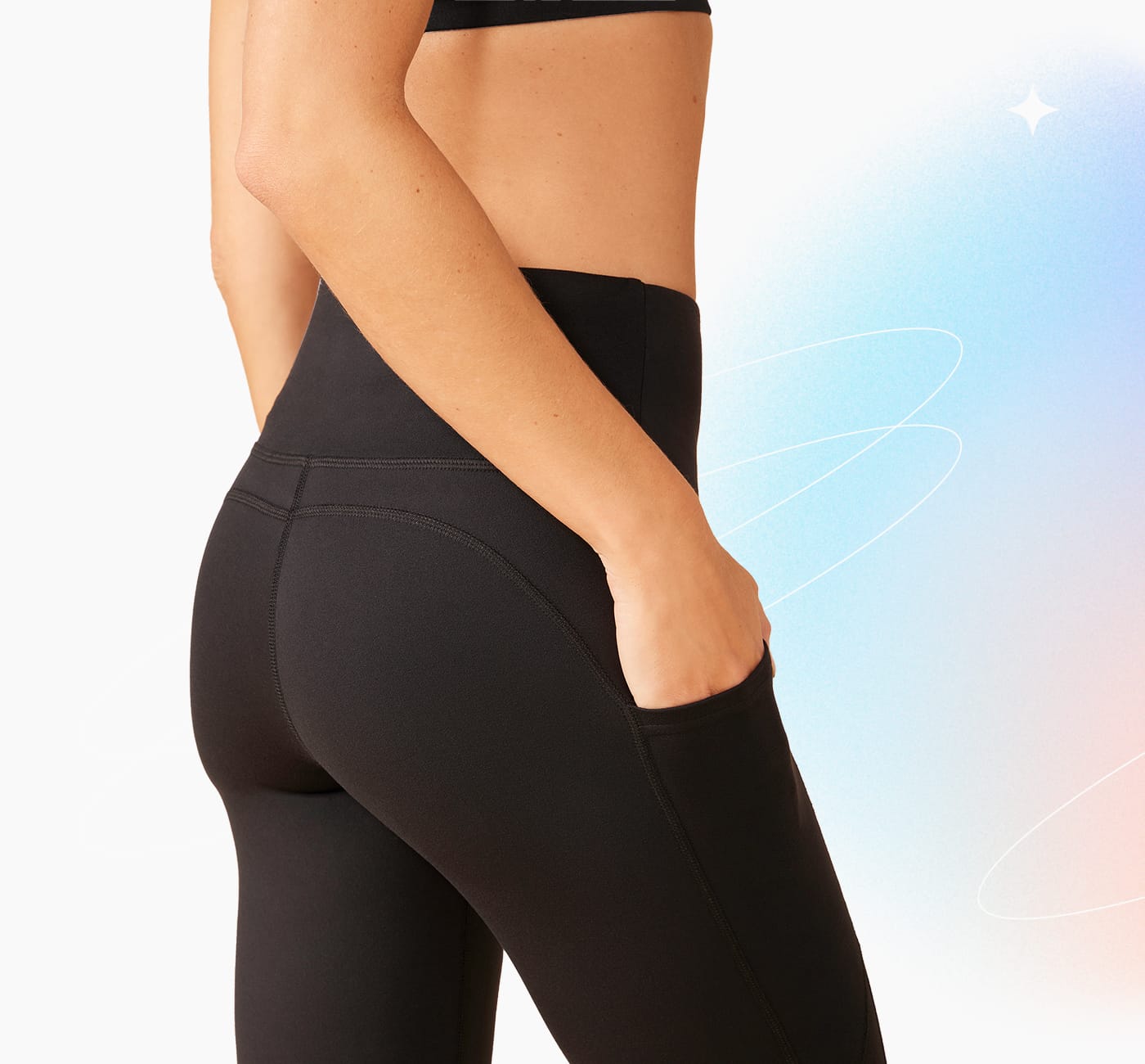 Marika Ladies' High Waist Dri-Wik Active Tight with Side Pockets (Black,  Medium) 