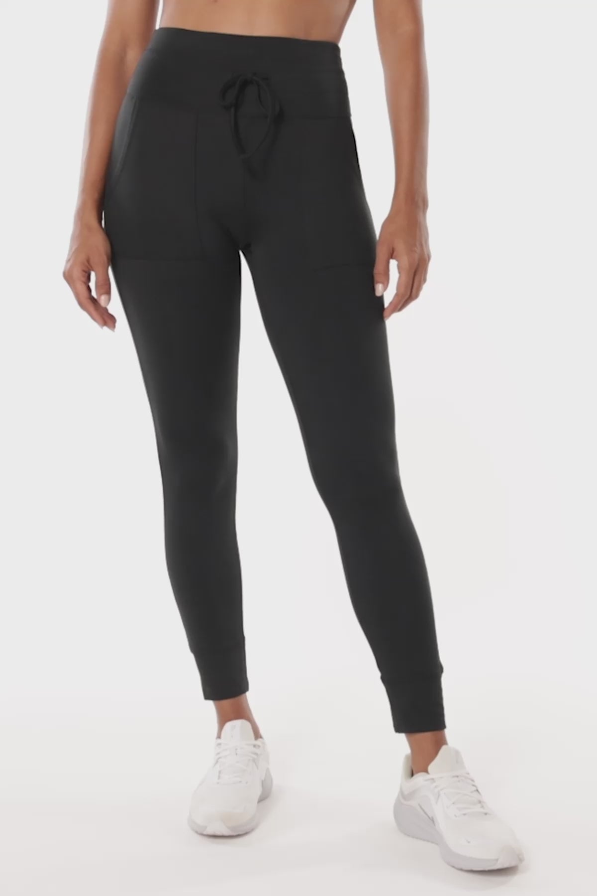 WILDFOX Demi Leggings Skinny Drawstring Sweatpants PANTS L Zip Pockets Grey  NEW | eBay