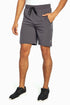 Balance Collection For Men Energy Grey Short, front view, showing visible design features and texture of the soft knit fabric. 