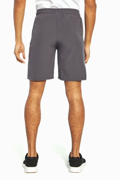 Balance Collection For Men Energy Grey Short, back view, showing visible design features and texture of the soft knit fabric. 