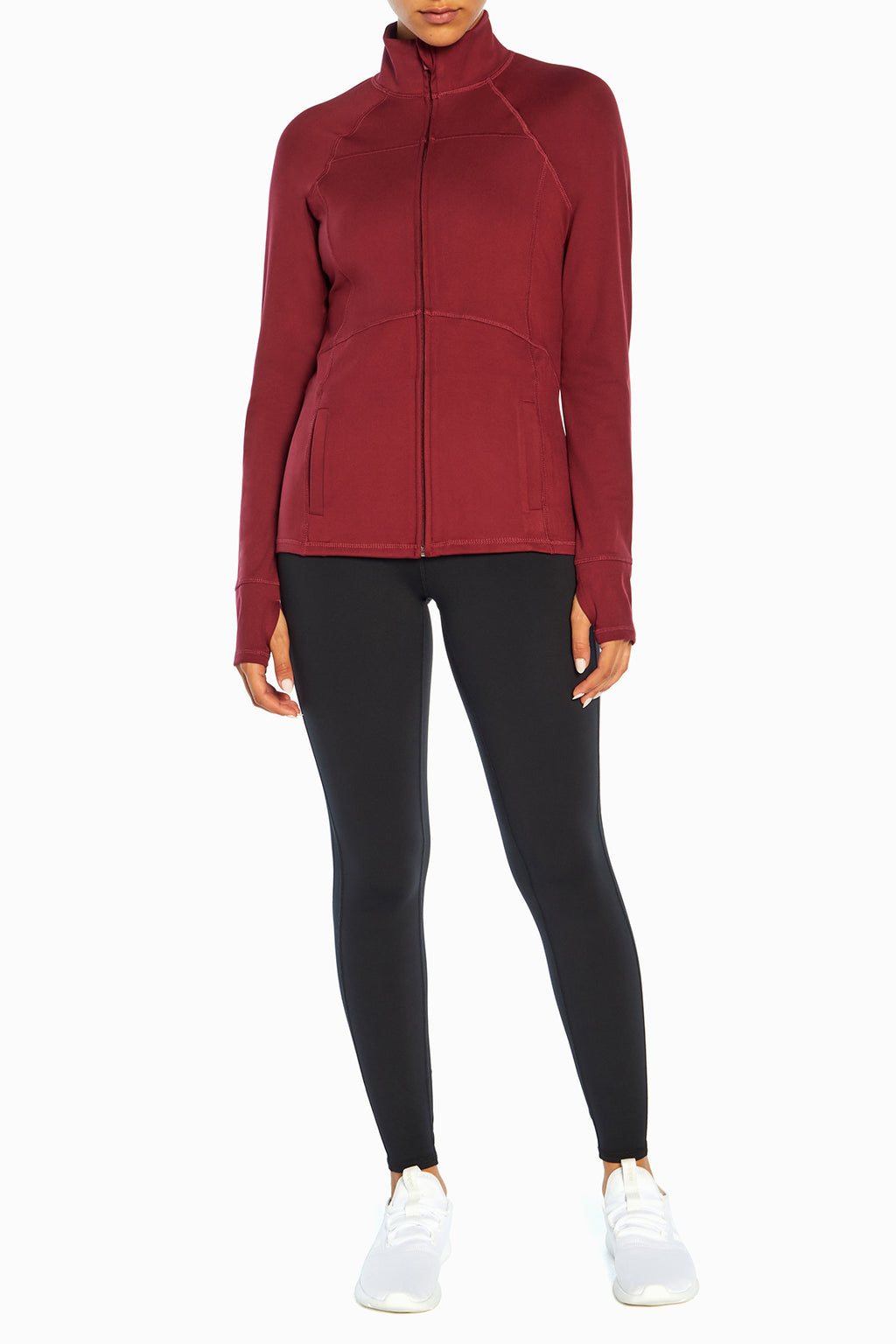 Contour Ankle Legging, alternate angle view, showing visible design features and texture of the stretch knit fabric.. #color_black