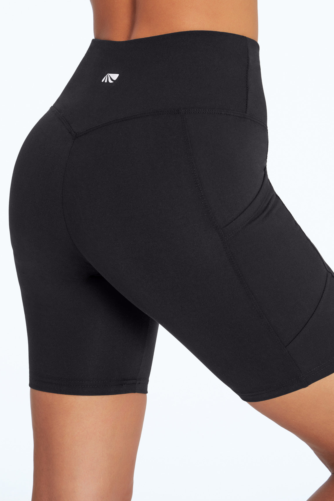 Nebility High Waisted Biker Shorts Yoga Shorts for Women with Pocket Tummy  Control Athletic Shorts Tights(Black Small) 