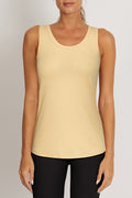 Heidi Tank, front view, showing visible design features and texture of the soft knit fabric.. #color_impala